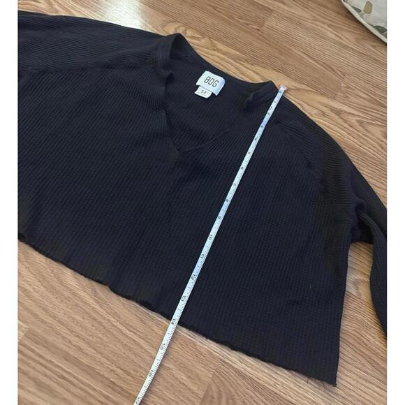 BDG Waffle Knit Cropped Long Sleeve Size Small - Picture 4 of 7